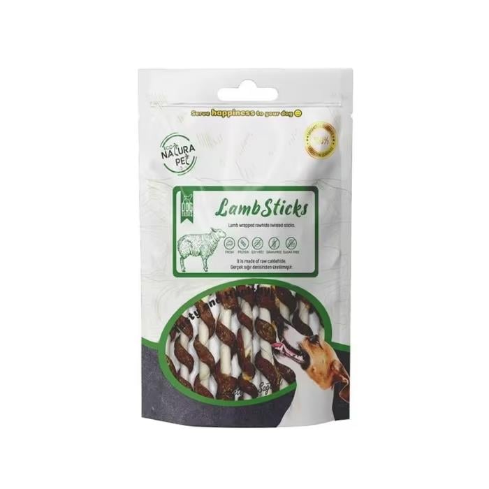 Eco Natura Pet Lamb Sticks Kuzu Sargılı Stick Kemik Köpek Ödülü 100gr