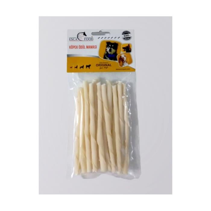 Esca Beyaz Burgu Kemik 12cm 20'li 100gr