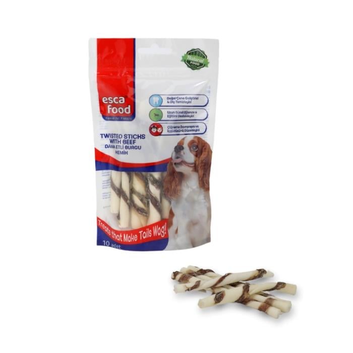 Esca Dana Etli Burgu Kemik 12cm 10'lu 90gr