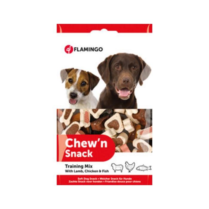 Flamingo Chew'n Snack Training Mix Lamb&Chicken&Fish Köpek Ödülü 150gr