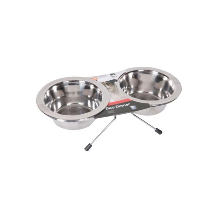 Flamingo Duo Dinner Metal İkili Mama Kabı 16cm