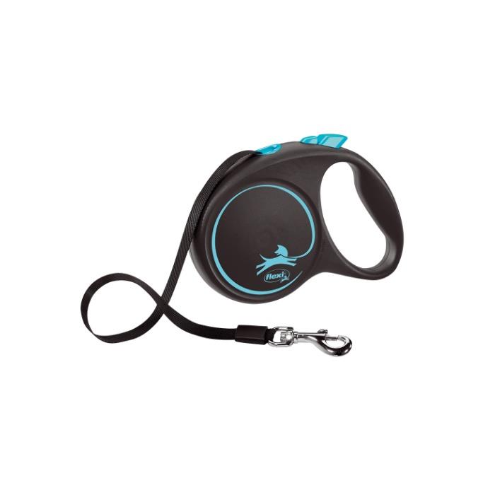 Flexi Black Desing Large 5m Şerit Gezdirme Mavi