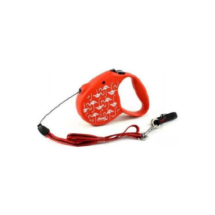 Flexi Flamingo Medium 5m İp Gezdirme Kırmızı