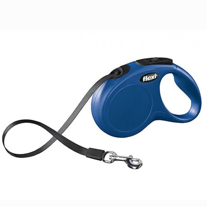 Flexi New Classic Small 5m Şerit Gezdirme Mavi