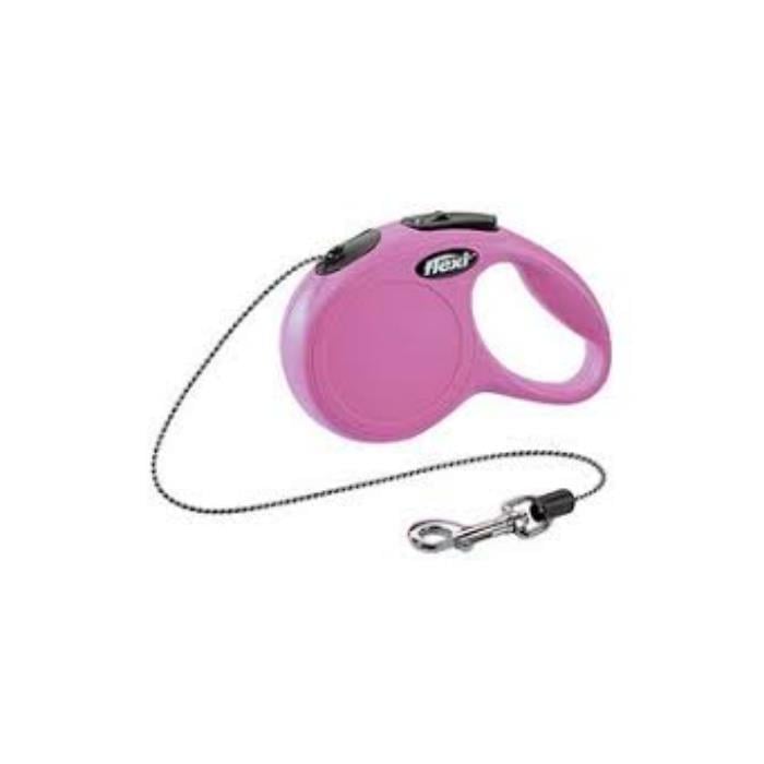 Flexi New Classic Xsmall 3m İp Gezdirme Pembe