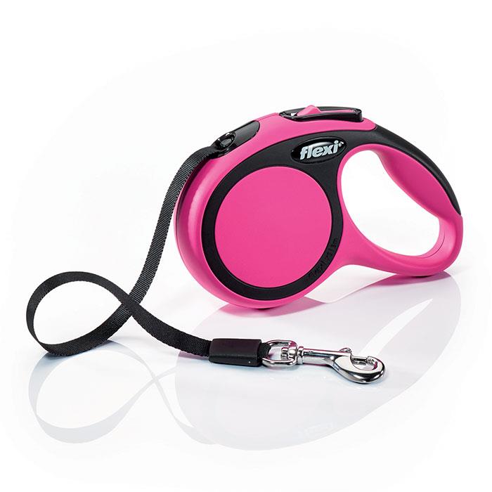 Flexi New Comfort Small 5m Şerit Gezdirme Pembe