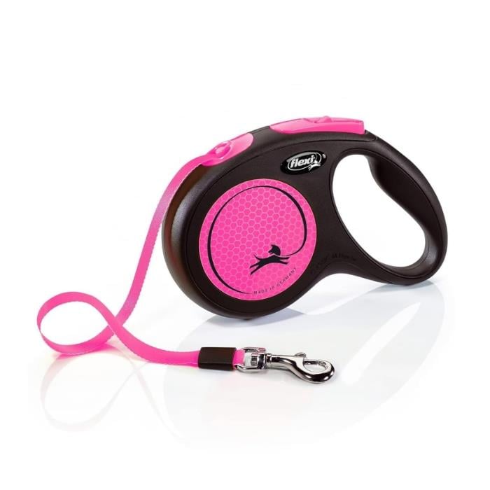 Flexi New Neon Small 5m Şerit Gezdirme Pembe