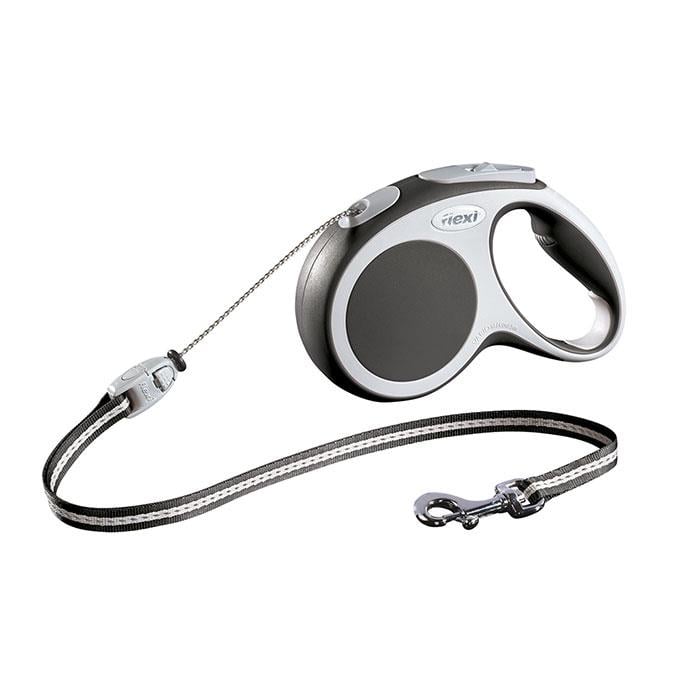 Flexi Vario Medium 5m İp Gezdirme Gri