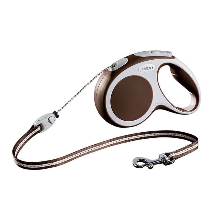 Flexi Vario Medium 5m İp Gezdirme Kahve