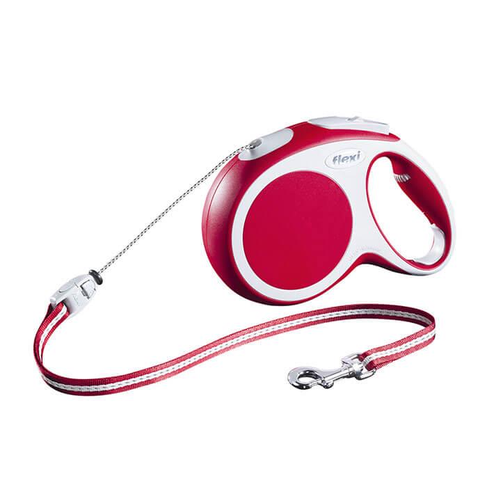 Flexi Vario Medium 8m İp Gezdirme Kırmızı