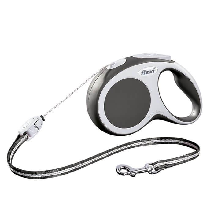 Flexi Vario Small 8m İp Gezdirme Gri