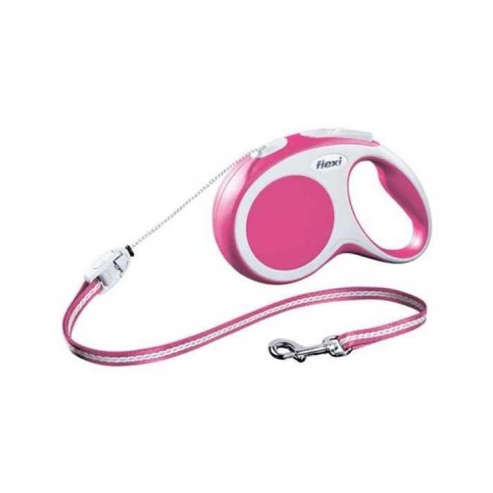 Flexi Vario Small 8m İp Gezdirme Pembe