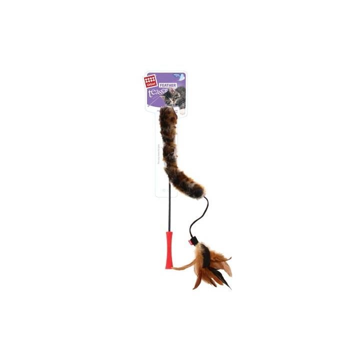 Gigwi Feather Teaser Kuyruklu Doğal Tüylü Kedi Oltası