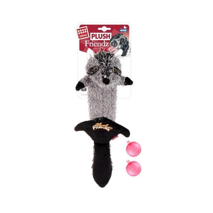 Gigwi Plush Friendz Sesli Rakun Peluş Köpek Oyuncağı 6300