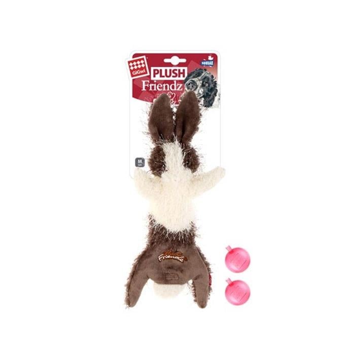 Gigwi Plush Friendz Sesli Tavşan Peluş Köpek Oyuncağı 6254