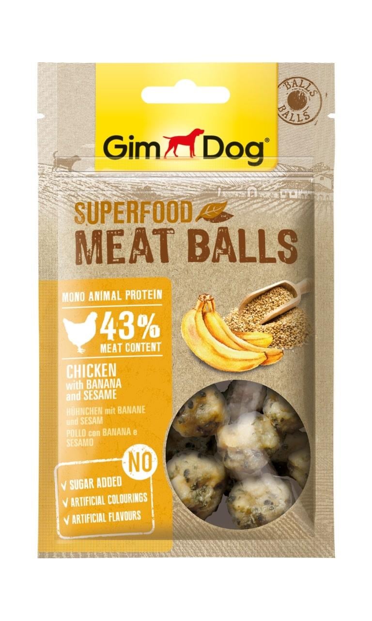 GimDog MeatBalls Muzlu ve Susamlı Tavuk 70gr