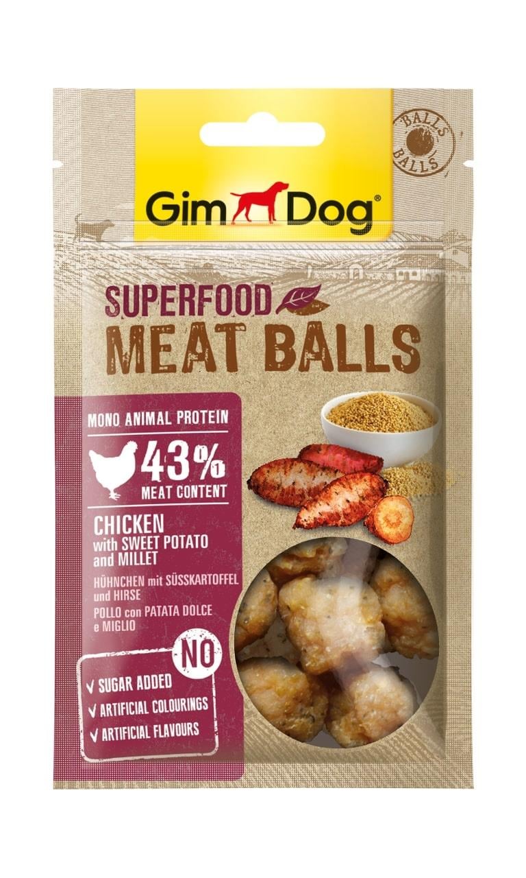 GimDog MeatBalls Tatlı Patatesli ve Darılı Tavuk 70gr