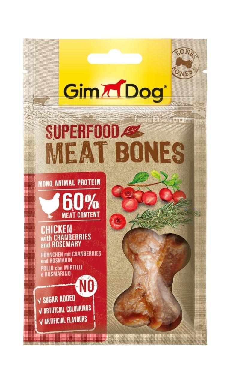 GimDog MeatBones Kızılcık ve Biberiyeli Tavuk 70gr
