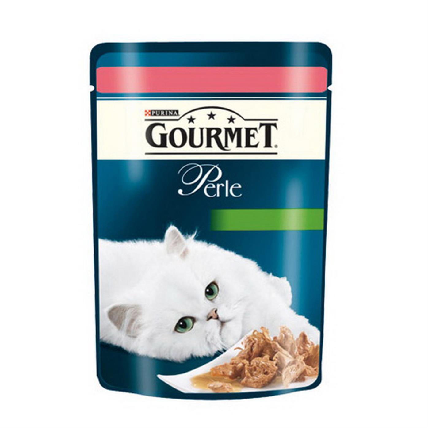 Gourmet Perle Izgara Sığır Etli ve Havuçlu Yaş Kedi Maması 85gr