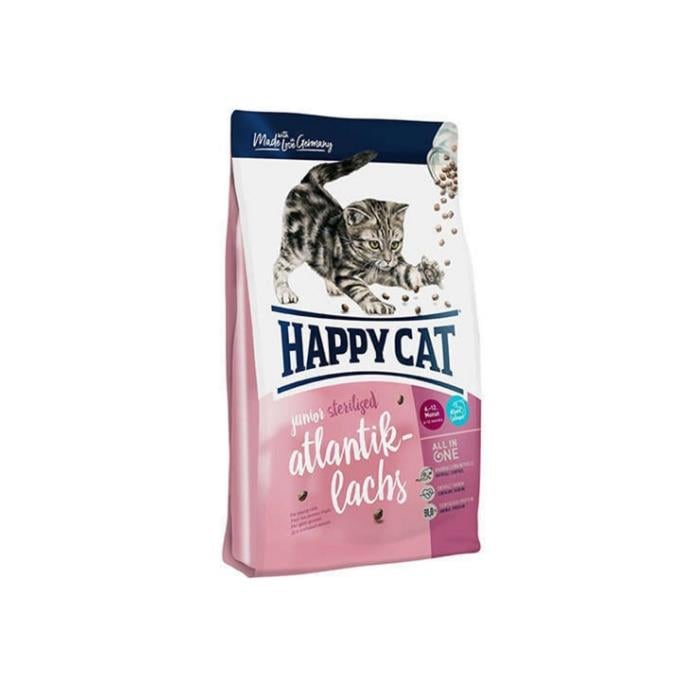Happy Cat Junior Sterilised 4 Kg Somon Kısırlaştırılmış Yavru Kuru Kedi Maması