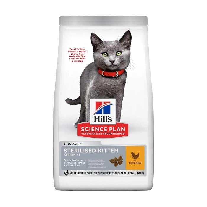 Hill's Kitten Sterilised Tavuklu 3 Kg Kısırlaştırılmış Yavru Kedi Maması