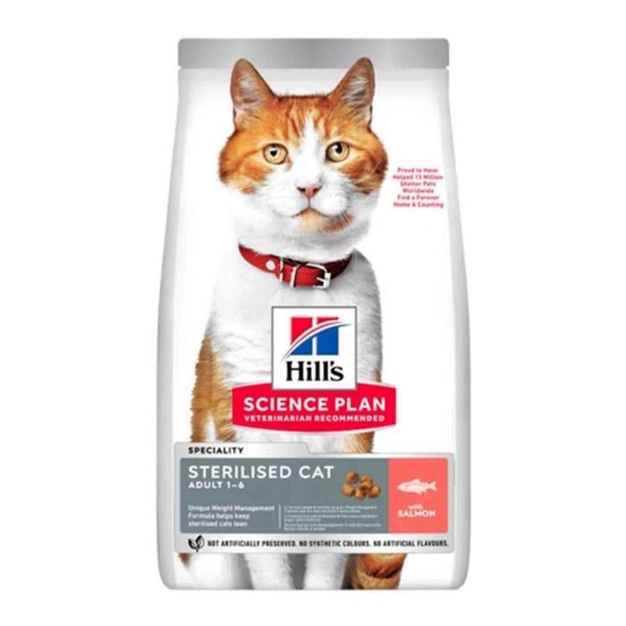 Hill's Sterilised Young Somon Balıklı 10 Kg Kısırlaştırılmış Kuru Kedi Maması