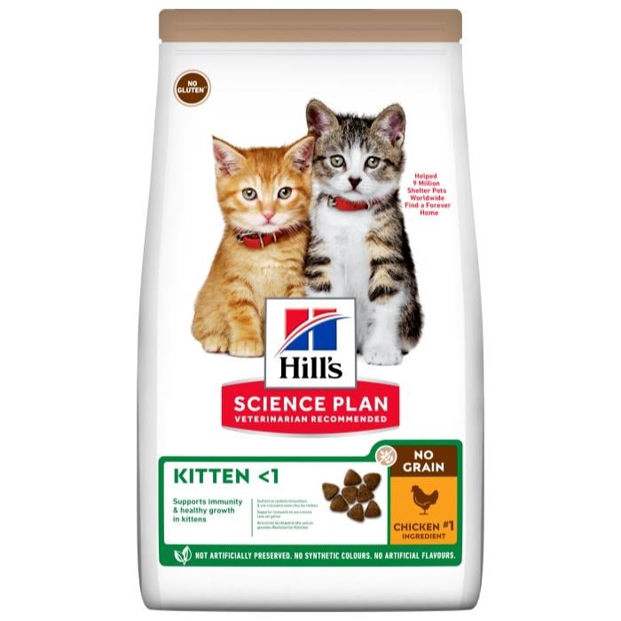 Hill's Tahılsız Kitten Tavuklu 1.5 Kg Yavru Kuru Kedi Maması