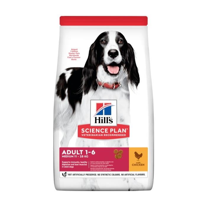 Hill's Tavuklu 2.5 Kg Medium Yetişkin Kuru Köpek Maması