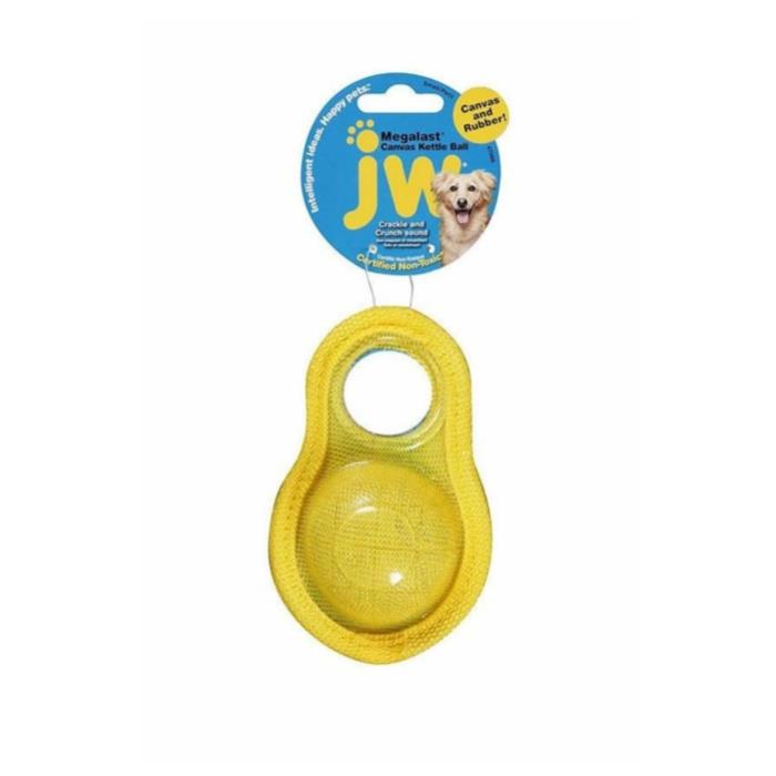 Jw Megalast Kettle Canvas Plastik Top Köpek Oyuncağı Medium