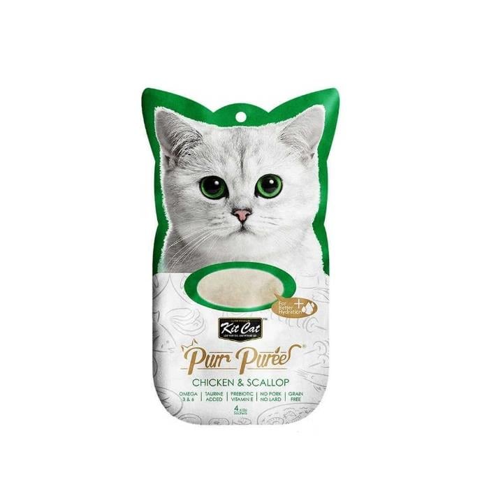 Kit Cat Purr Puree Tavuklu Ve Deniz Mahsullü Kedi Ödülü 4X15gr