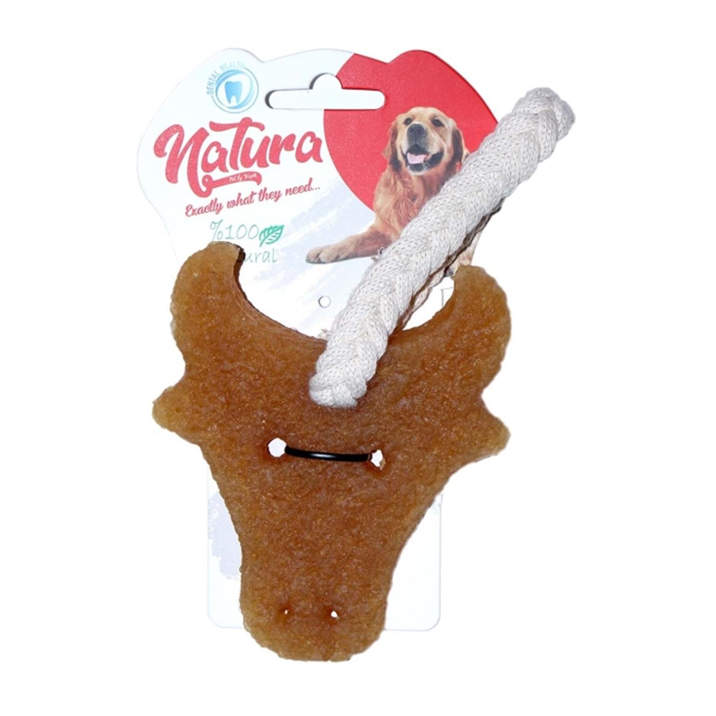 Natura Doğal Kauçuk Boğa Köpek Çiğneme Oyuncağı PTH-057