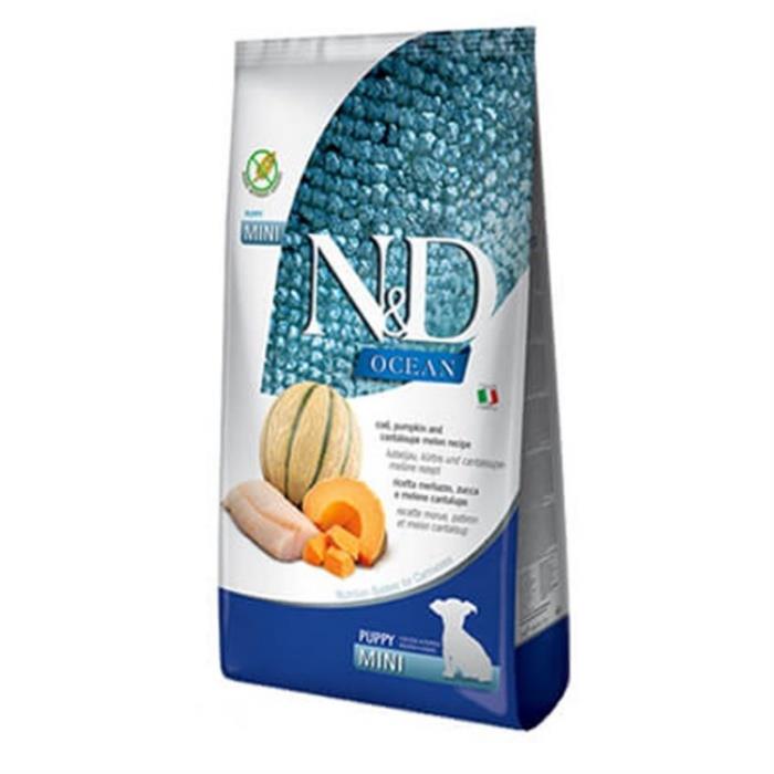 N&D Ocean Tahılsız Balkabağı&Morina&Kavun Puppy 7 Kg Mini Yavru Kuru Köpek Maması