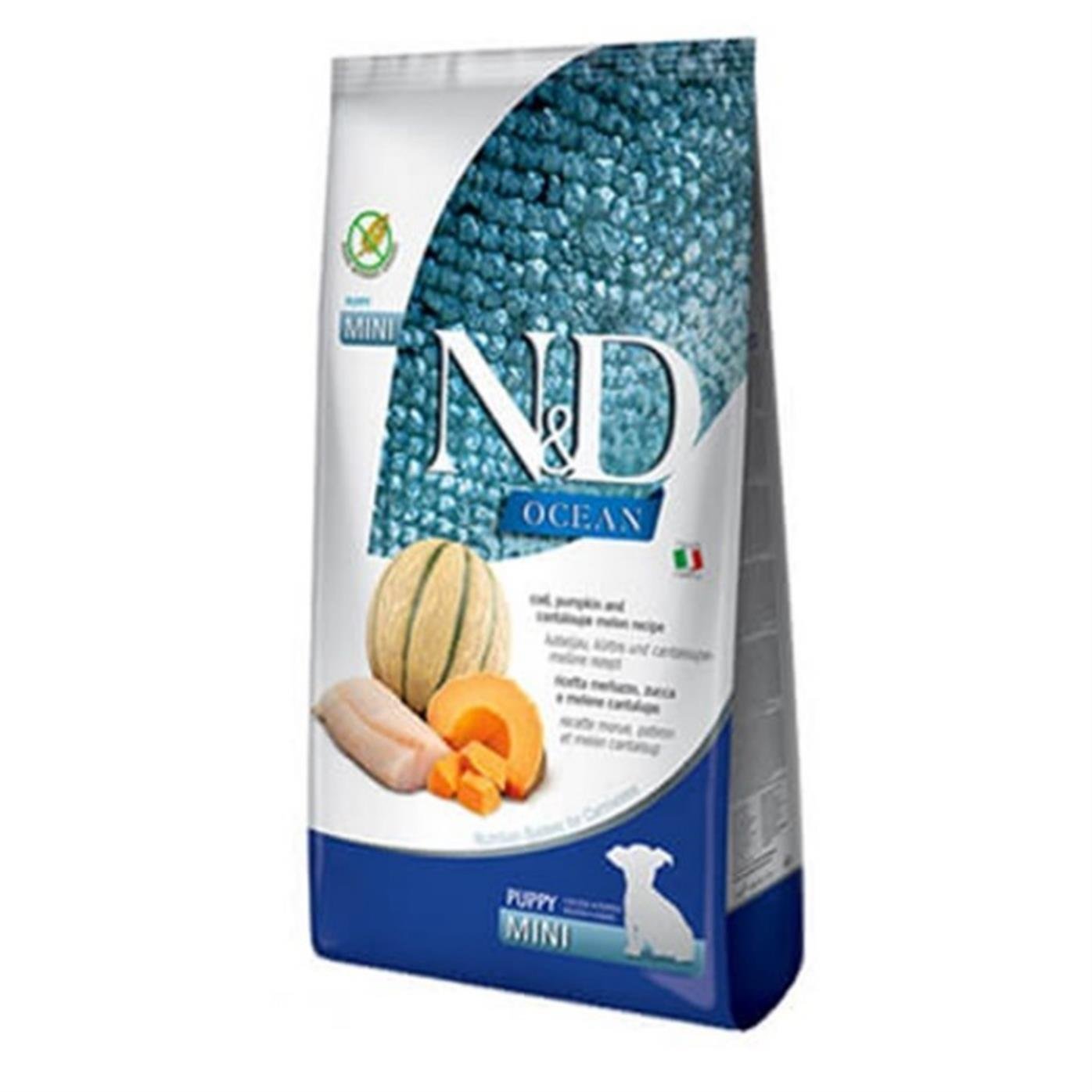 N&D Ocean Tahılsız Balkabağı&Morina&Kavun Puppy 7 Kg Mini Yavru Kuru Köpek Maması