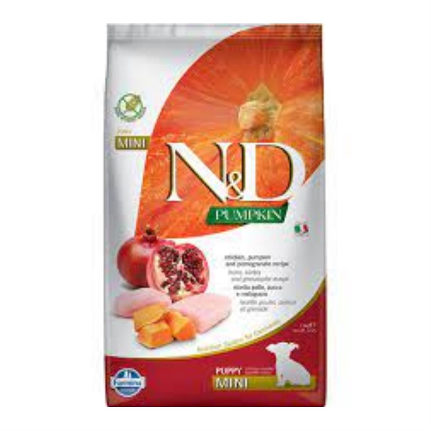 N&D Pumpkin Tahılsız Tavuk & Nar Puppy Mini 2.5 Kg Yavru Kuru Köpek Maması