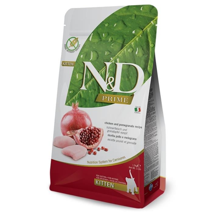N&D Tahılsız Tavuk Etli ve Narlı 5 Kg Yavru Kuru Kedi Maması