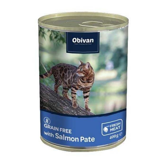 Obivan Somonlu Yetişkin Kedi Konservesi 400gr