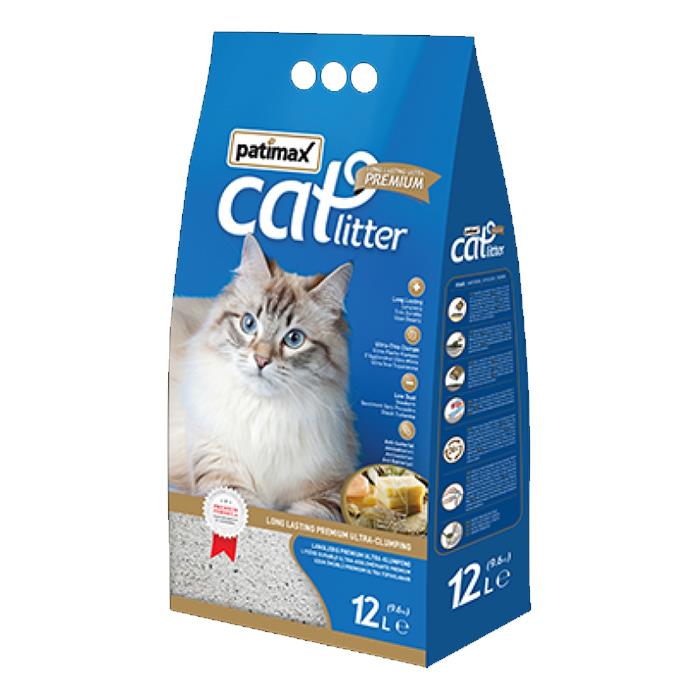 Patimax Premium Sabun Kokulu Topaklanan Kedi Kumu 12L