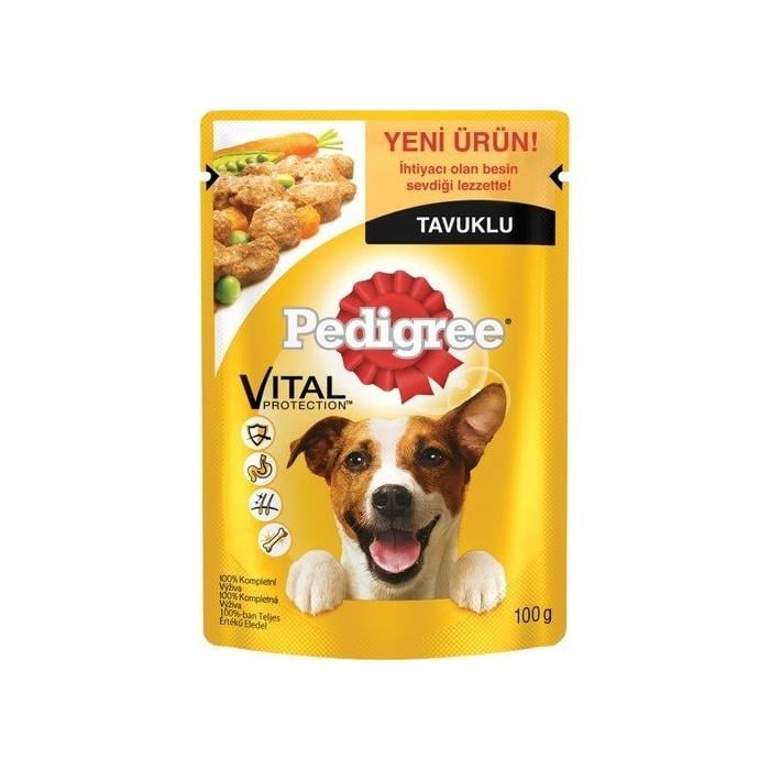 Pedigree Pouch Yetişkin Köpek Tavuklu&Sebzeli 100g