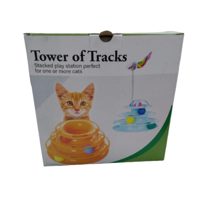 Pet Love Dört Katlı Kedi Oyuncağı Fareli