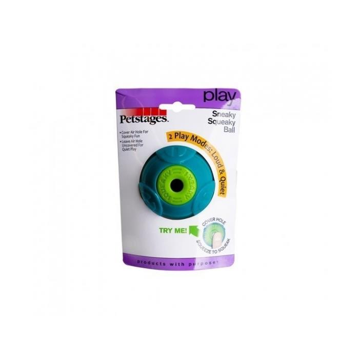 Petstages Sneaky Squeaky Sesli-Sessiz Köpek Oyun Topu 7cm