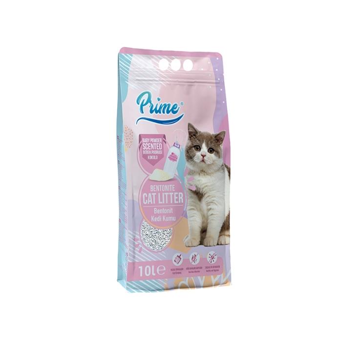 Prime İnce Purdalı 10 Lt Bentonit Kedi Kumu