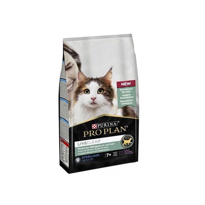 Pro Plan LiveClear Sterilised +7 Hindili 1.4 Kg Yaşlı Kısırlaştırılmış Kedi Maması