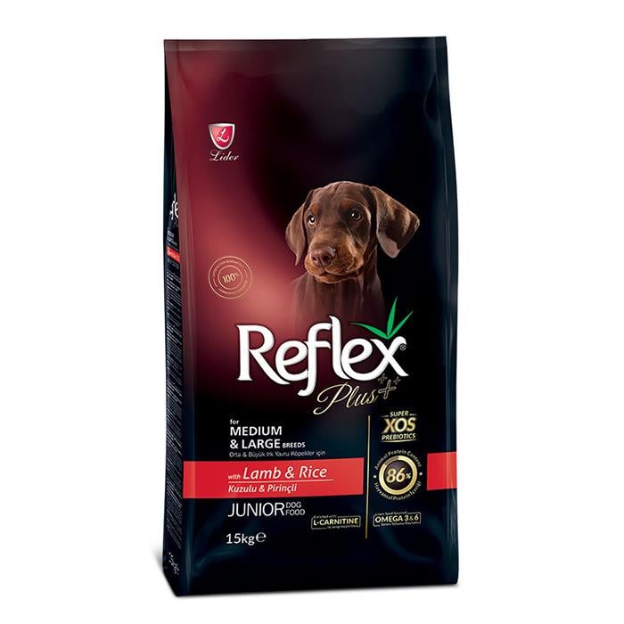Reflex Plus Junior Kuzulu 15 Kg Medium&Large Breed Yavru Kuru Köpek Maması
