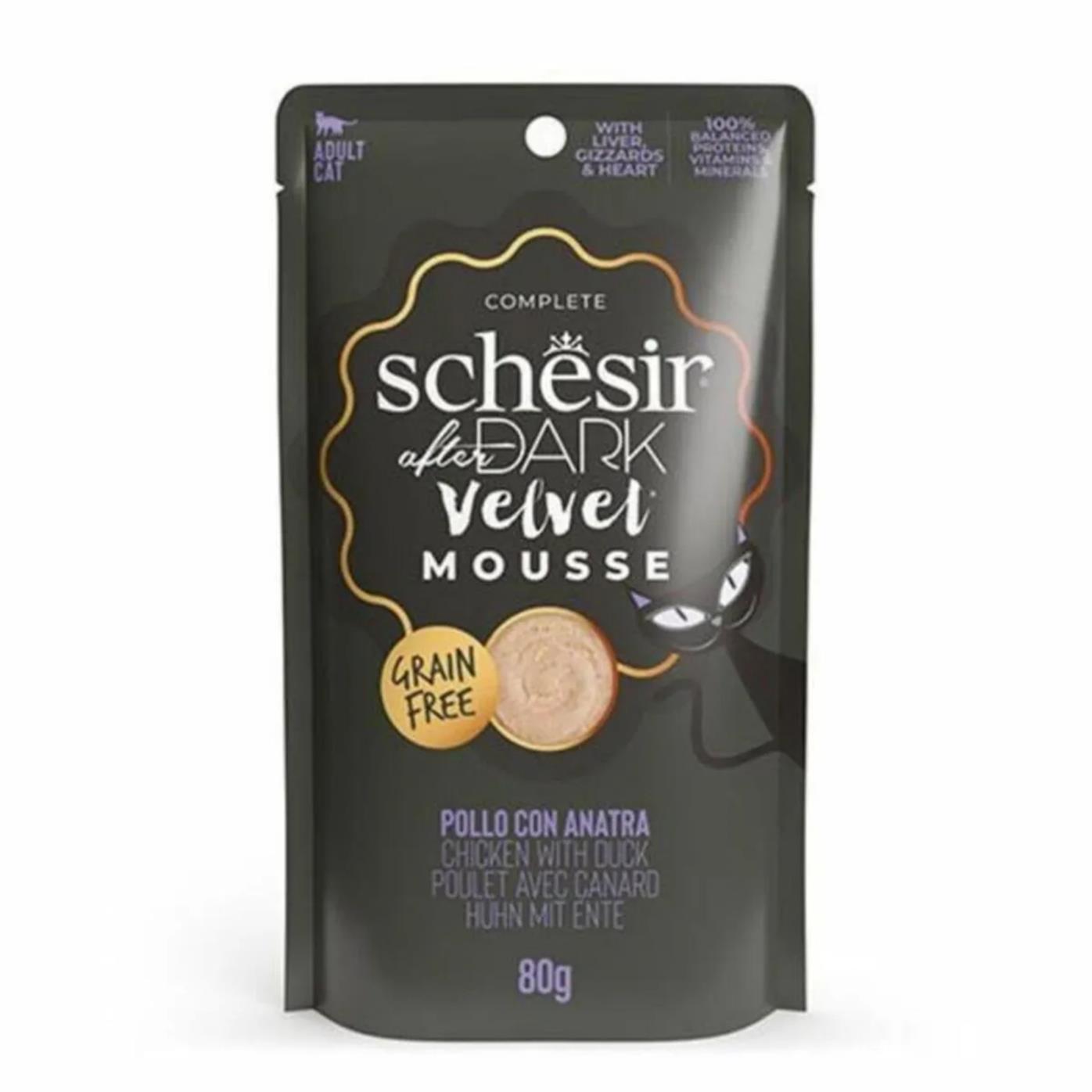 Schesir After Dark Tavuk Ördek Yetişkin Kedi Pouch 80gr