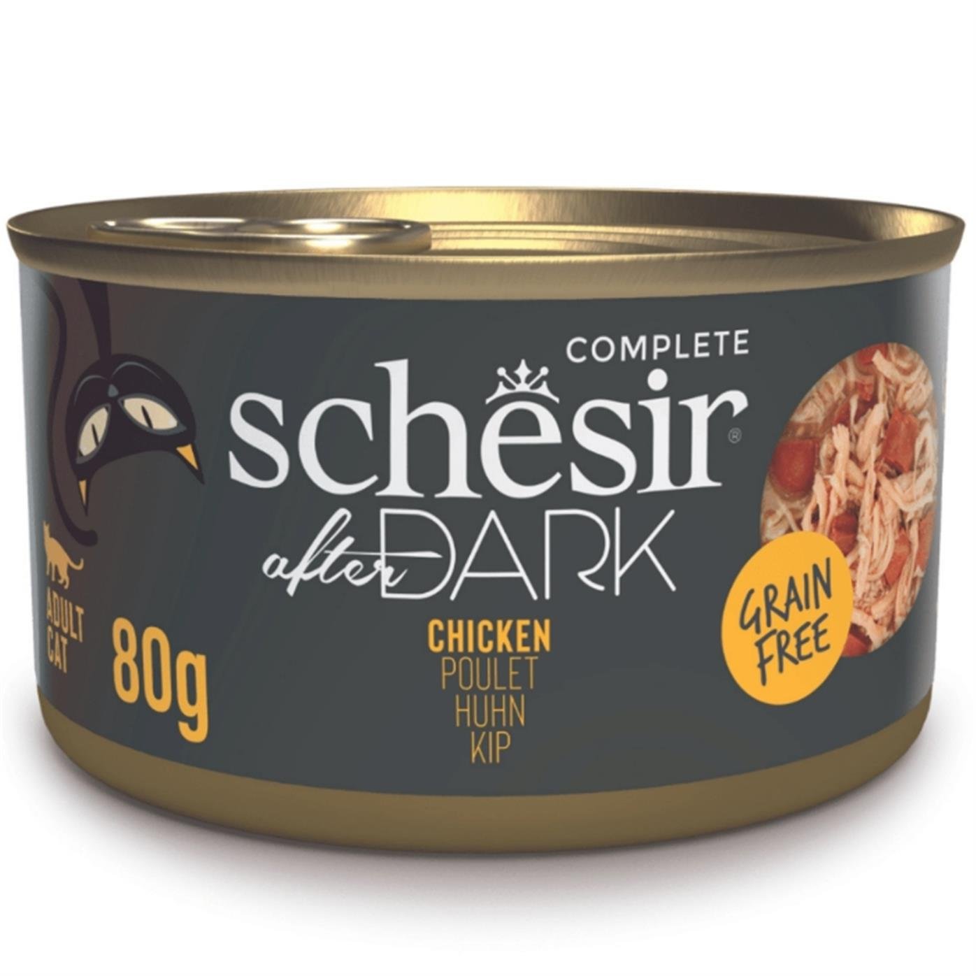 Schesir After Dark Tavuk Yetişkin Kedi Konservesi 80gr