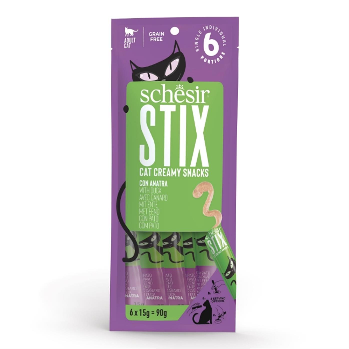Schesir Stix Ördekli Kedi Ödülü 6x15gr