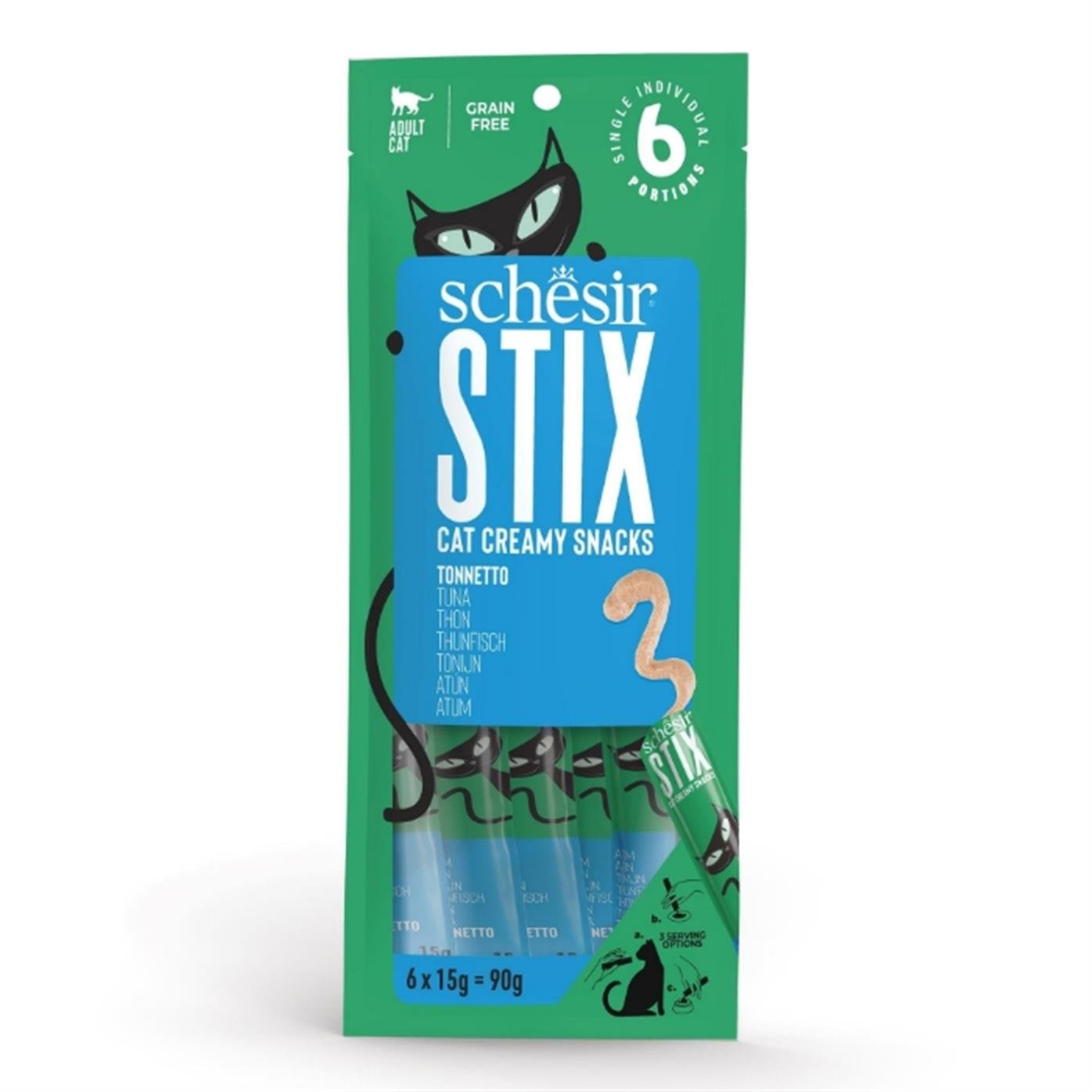 Schesir Stix Ton Balıklı Kedi Ödülü 6x15gr