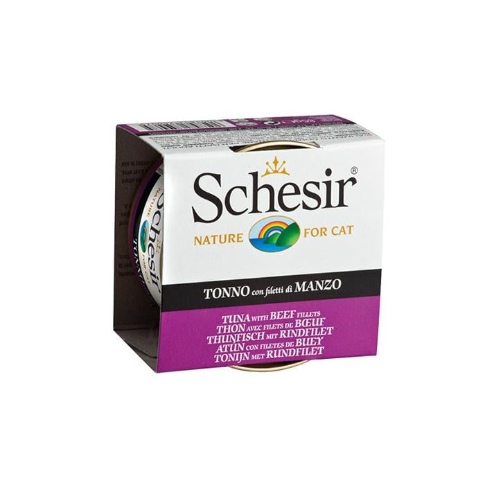 Schesir Ton Balıklı Sığır Etli Yaş Kedi Maması 85gr
