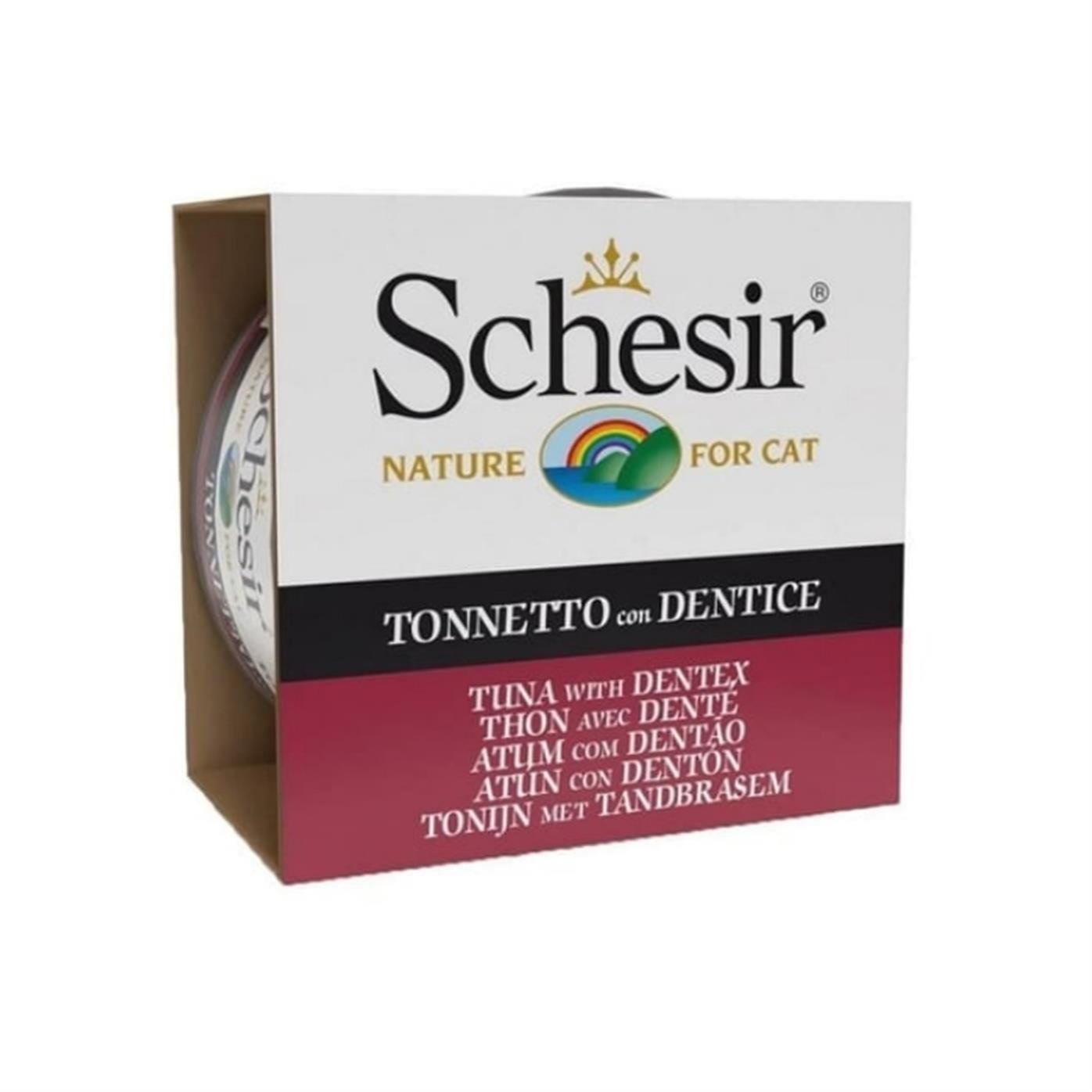 Schesir Ton Balıklı ve Sinarit Balıklı Kedi Konservesi 85g