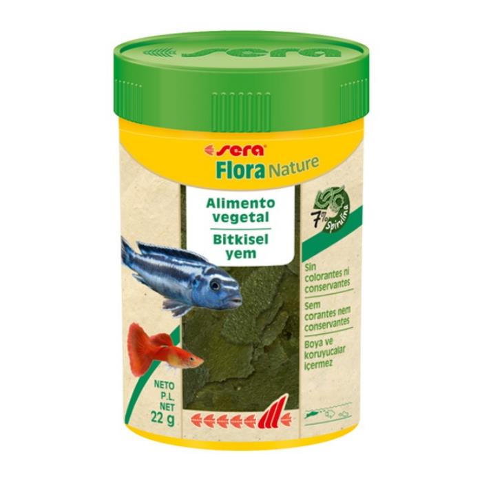 Sera Flora Nature Bitkisel Pul Balık Yemi 100 ml 22gr